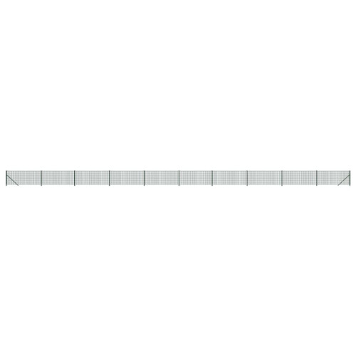 VidaXL vidaXL Maschendrahtzaun mit Bodenflansch Grün 1x25 m 1