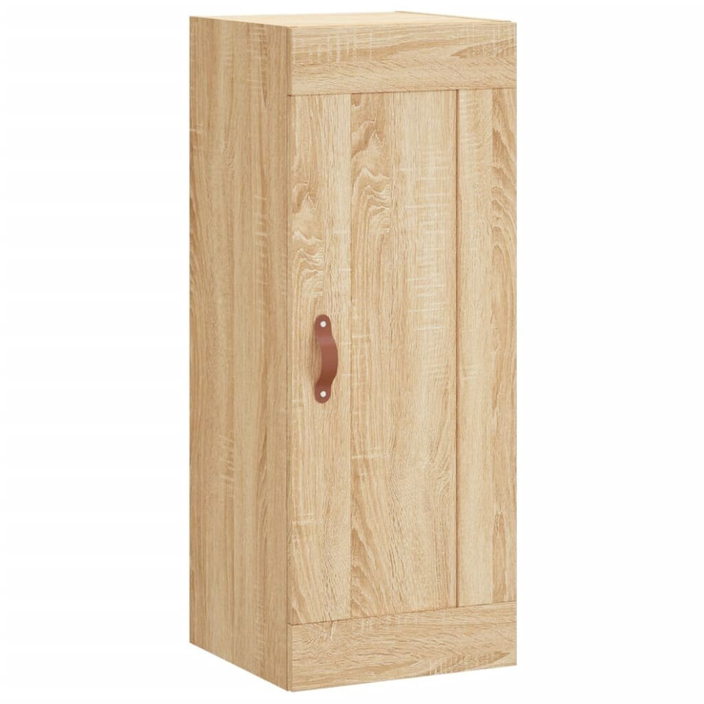Vidaxl (Sonoma Oak) Wall Mounted Cabinet Bathroom Cabinet Cupboard White Engineered Wood