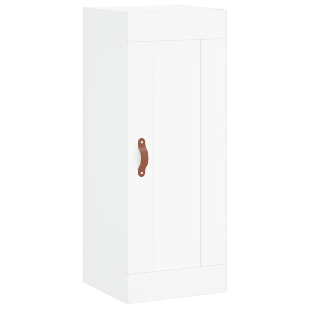 (white) vidaXL Wall Mounted Cabinet Bathroom Cabinet Cupboard White Engineered Wood