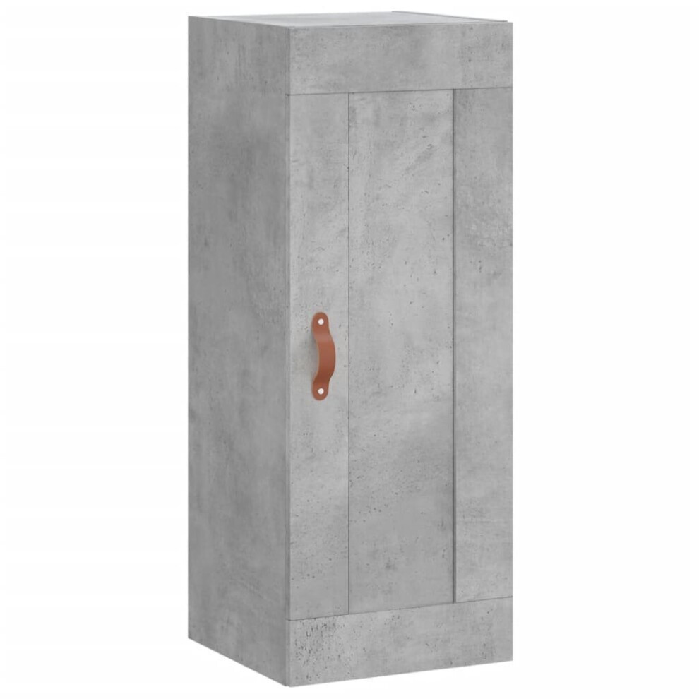 Vidaxl (Concrete Grey) Wall Mounted Cabinet Bathroom Cabinet Cupboard White Engineered Wood