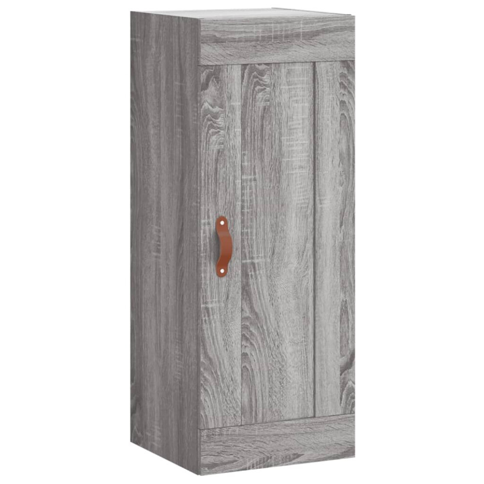 (grey sonoma) vidaXL Wall Mounted Cabinet Bathroom Cabinet Cupboard White Engineered Wood