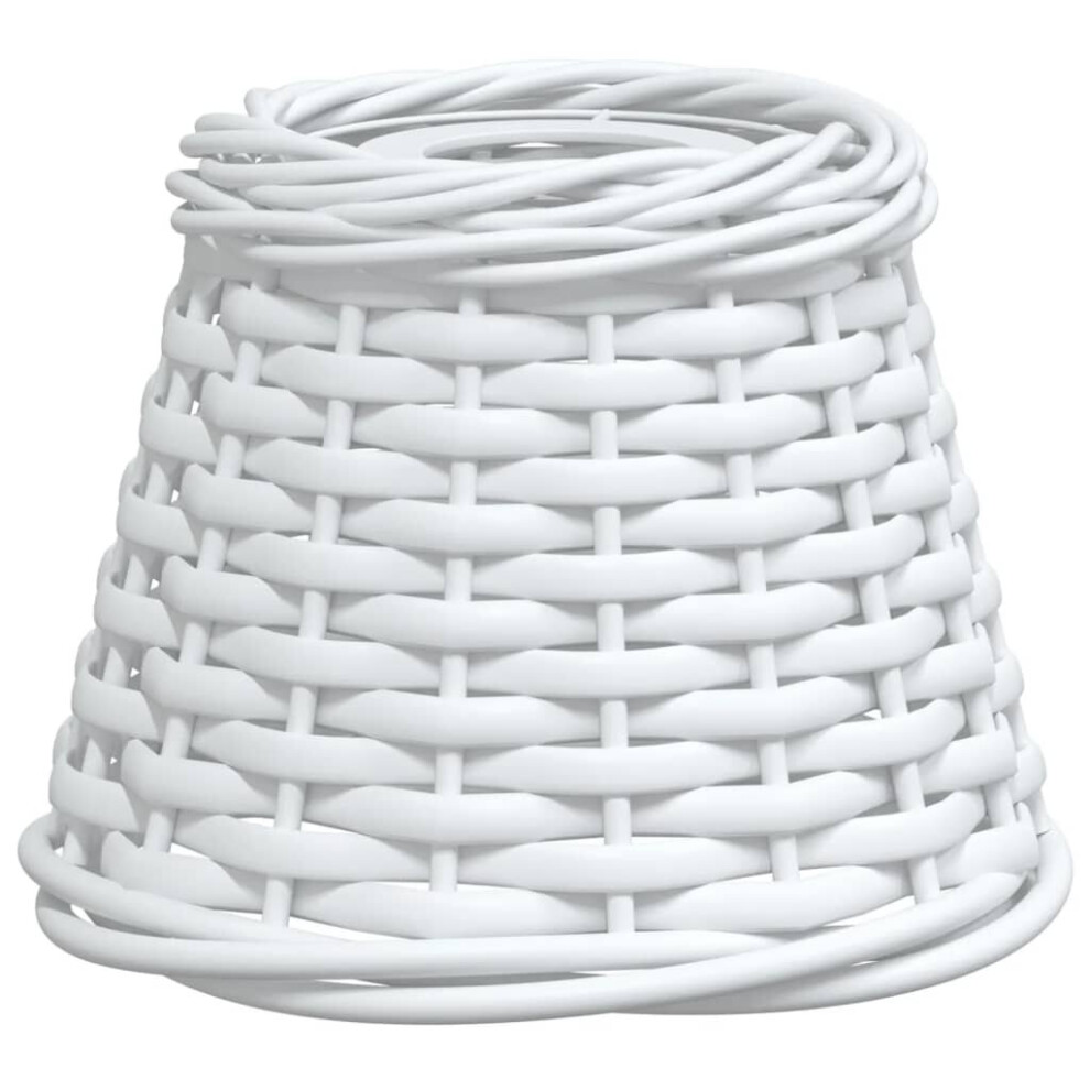 (white, 15 x 12 cm) vidaXL Ceiling Lamp Shade Ceiling Light Shade Pendant Lamp Shade White Wicker