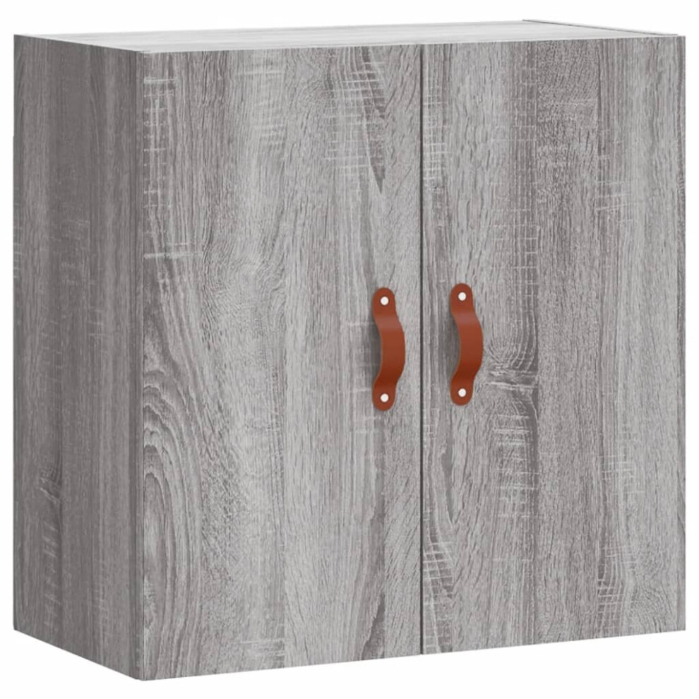 Vidaxl (Grey Sonoma) Wall Cabinet Storage Cabinet Display Cabinet White Engineered Wood