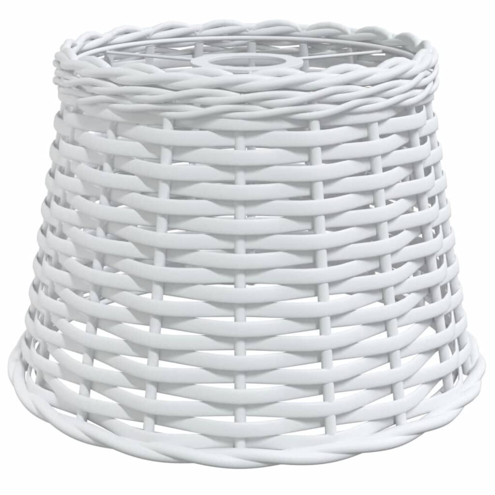 (white, 25 x 17 cm) vidaXL Ceiling Lamp Shade Ceiling Light Shade Pendant Lamp Shade White Wicker