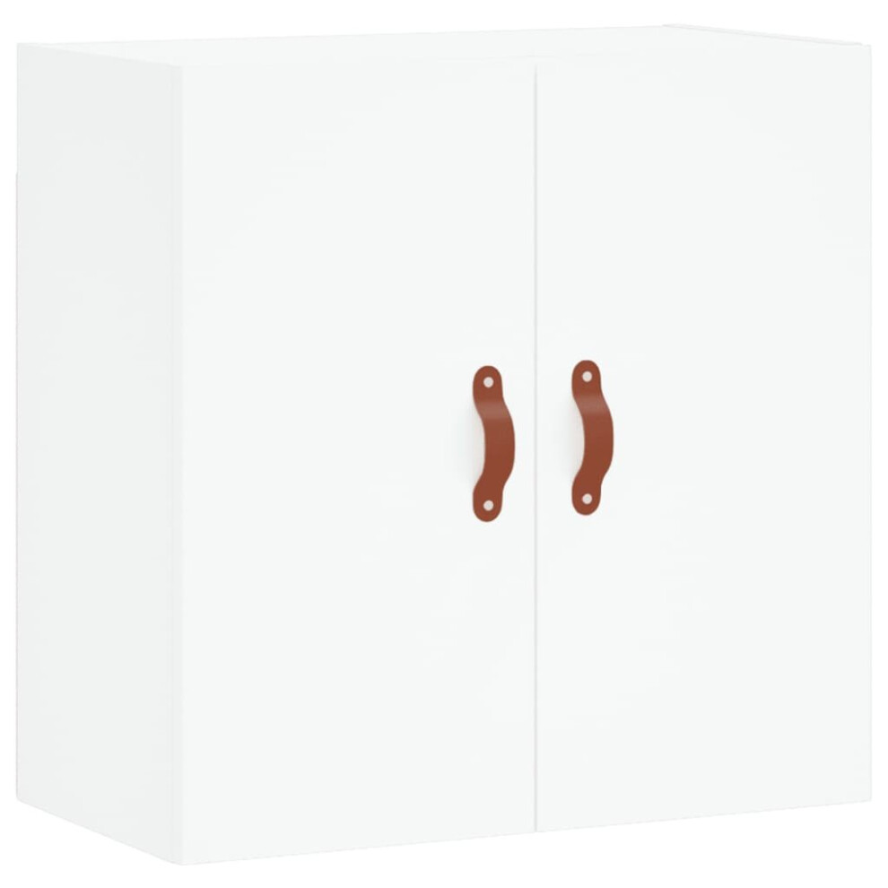 2 Door Wall Cabinet - Size: 60 X 60 X 31Cm - Wilko White Vidaxl - Image 3