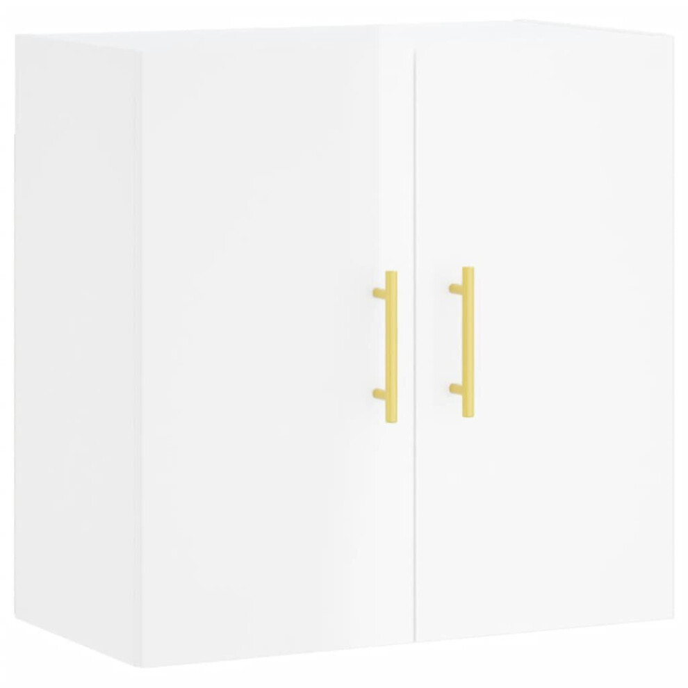 (high Gloss white) vidaXL Wall Cabinet Storage Cabinet Display Cabinet White Engineered Wood