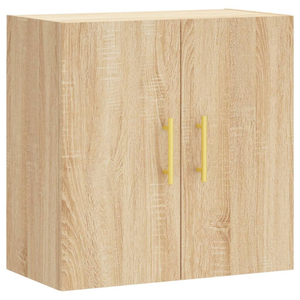 Vidaxl (Sonoma Oak) Wall Cabinet Hanging Storage Cabinet Display Cabinet Engineered Wood