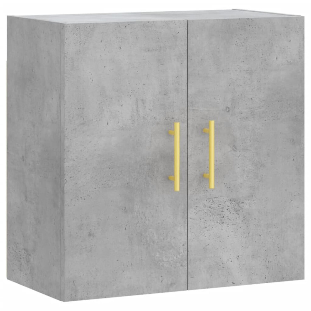 (concrete grey) vidaXL Wall Cabinet Storage Cabinet Display Cabinet White Engineered Wood