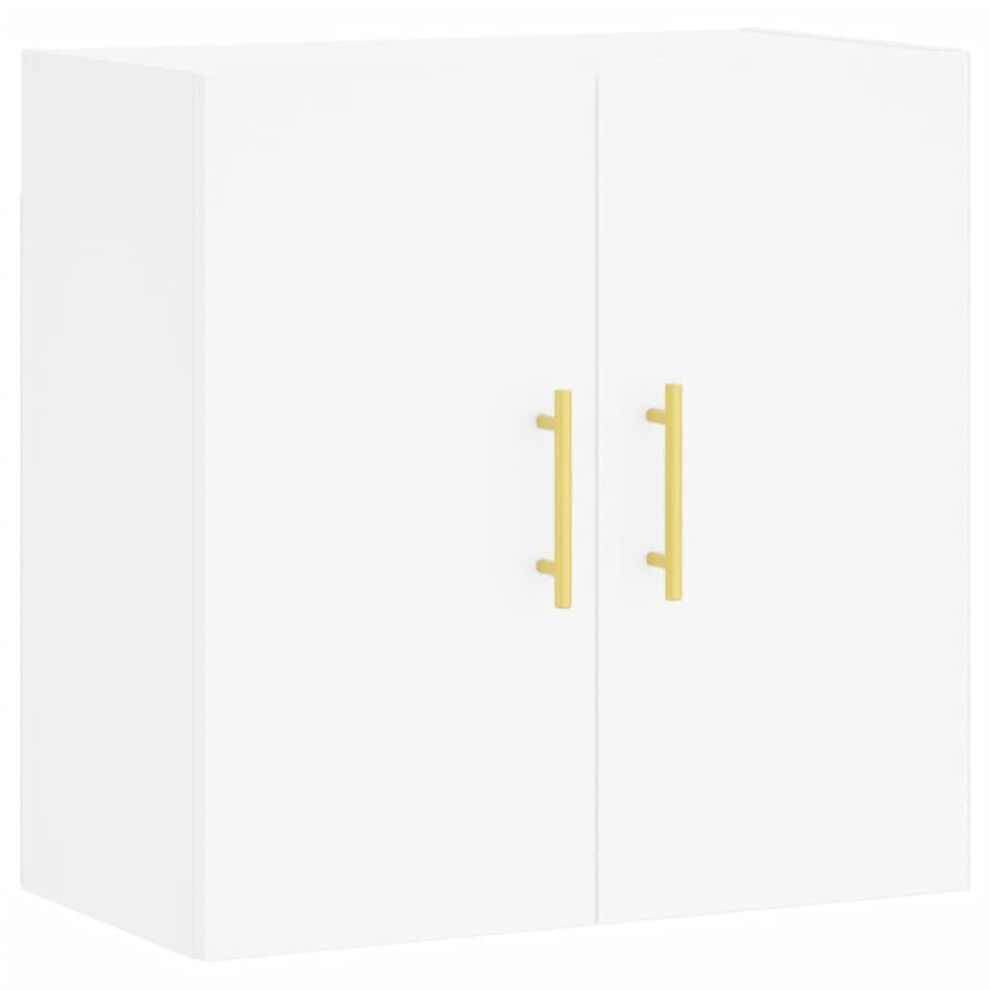 Vidaxl (White) Wall Cabinet Hanging Storage Cabinet Display Cabinet Engineered Wood