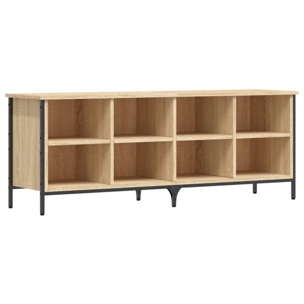 Vidaxl (Sonoma Oak, 131 X 35 X 50 Cm) Shoe Cabinet Shoe Rack Shoe Storage Shelf Holder Stand Engineered Wood