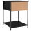 VidaXL (black, 2 pcs) vidaXL Bedside Tables Side Table Nightstand 2 pcs Sonoma Oak Engineered Wood 9
