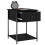 VidaXL (black, 2 pcs) vidaXL Bedside Tables Side Table Nightstand 2 pcs Sonoma Oak Engineered Wood 5