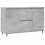 VidaXL (concrete grey) vidaXL Sideboard Storage Cabinet Cupboard Side Cabinet White Engineered Wood 2