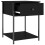 VidaXL (black, 2 pcs) vidaXL Bedside Tables Side Table Nightstand 2 pcs Sonoma Oak Engineered Wood 6