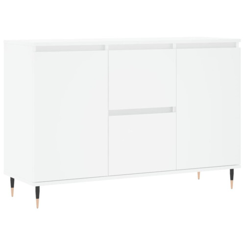 VidaXL (white) vidaXL Sideboard Storage Cabinet Cupboard Side Cabinet White Engineered Wood 1