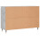 VidaXL (concrete grey) vidaXL Sideboard Storage Cabinet Cupboard Side Cabinet White Engineered Wood 8