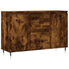 (smoked oak) vidaXL Sideboard Storage Cabinet Cupboard Side Cabinet White Engineered Wood