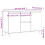 VidaXL (white) vidaXL Sideboard Storage Cabinet Cupboard Side Cabinet White Engineered Wood 4