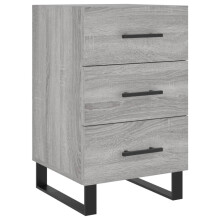 vidaXL Nachttisch Grau Sonoma 40x40x66 cm Holzwerkstoff