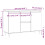 VidaXL (concrete grey) vidaXL Sideboard Storage Cabinet Cupboard Side Cabinet White Engineered Wood 4