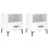 VidaXL (high gloss white, 2 pcs) vidaXL Bedside Cabinet Bed Table Nightstand Side Table White Engineered Wood 2