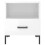 VidaXL (high gloss white, 2 pcs) vidaXL Bedside Cabinet Bed Table Nightstand Side Table White Engineered Wood 7