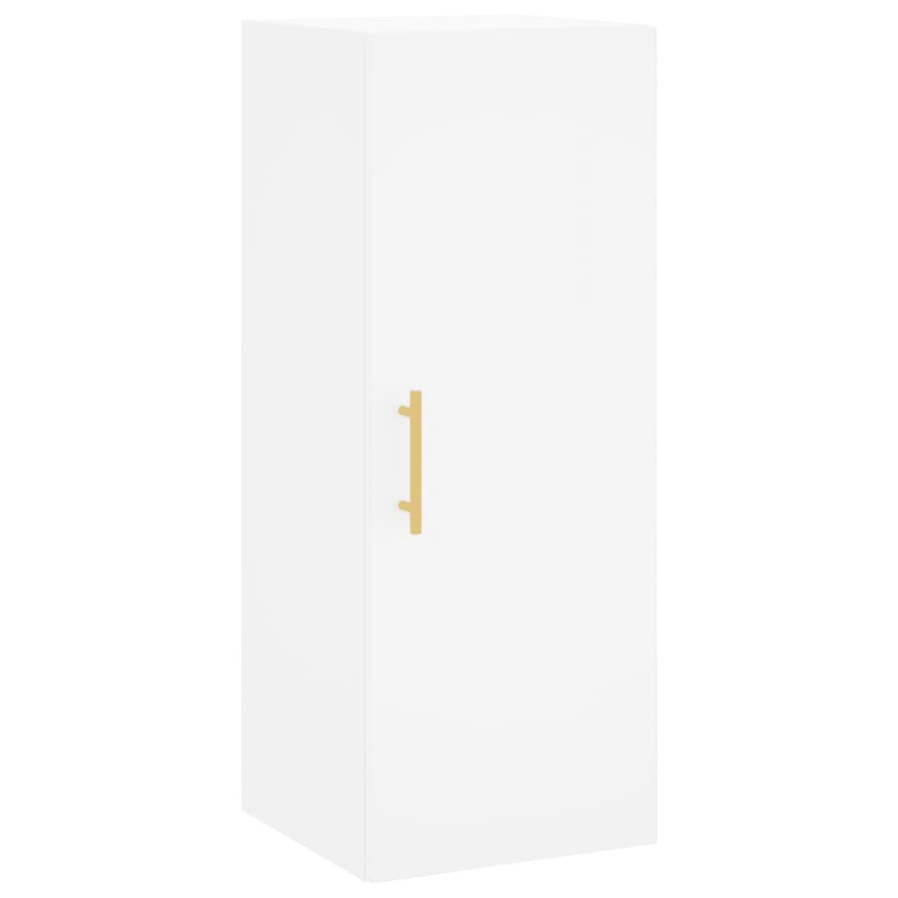 VIDAXL Wall Mounted Cabinet - White - 90 x 34.5 x 34cm - Image 2