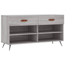 (grey sonoma) vidaXL Shoe Bench Shoe Shelf Hallway Shoe Storage Cabinet Engineered Wood