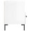 VidaXL (high gloss white, 2 pcs) vidaXL Bedside Cabinet Bed Table Nightstand Side Table White Engineered Wood 8