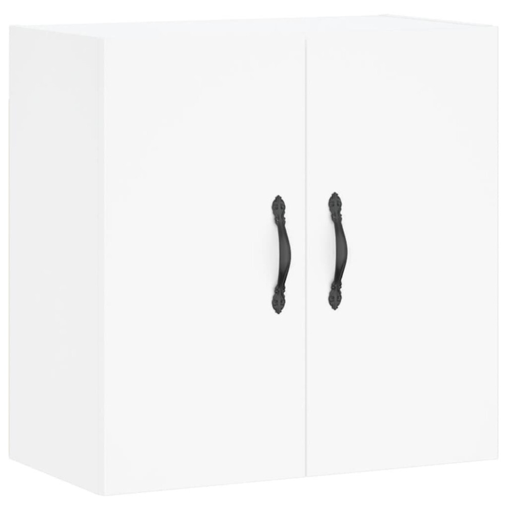 (white) vidaXL Wall Cabinet Storage Cabinet Display Cabinet White Engineered Wood