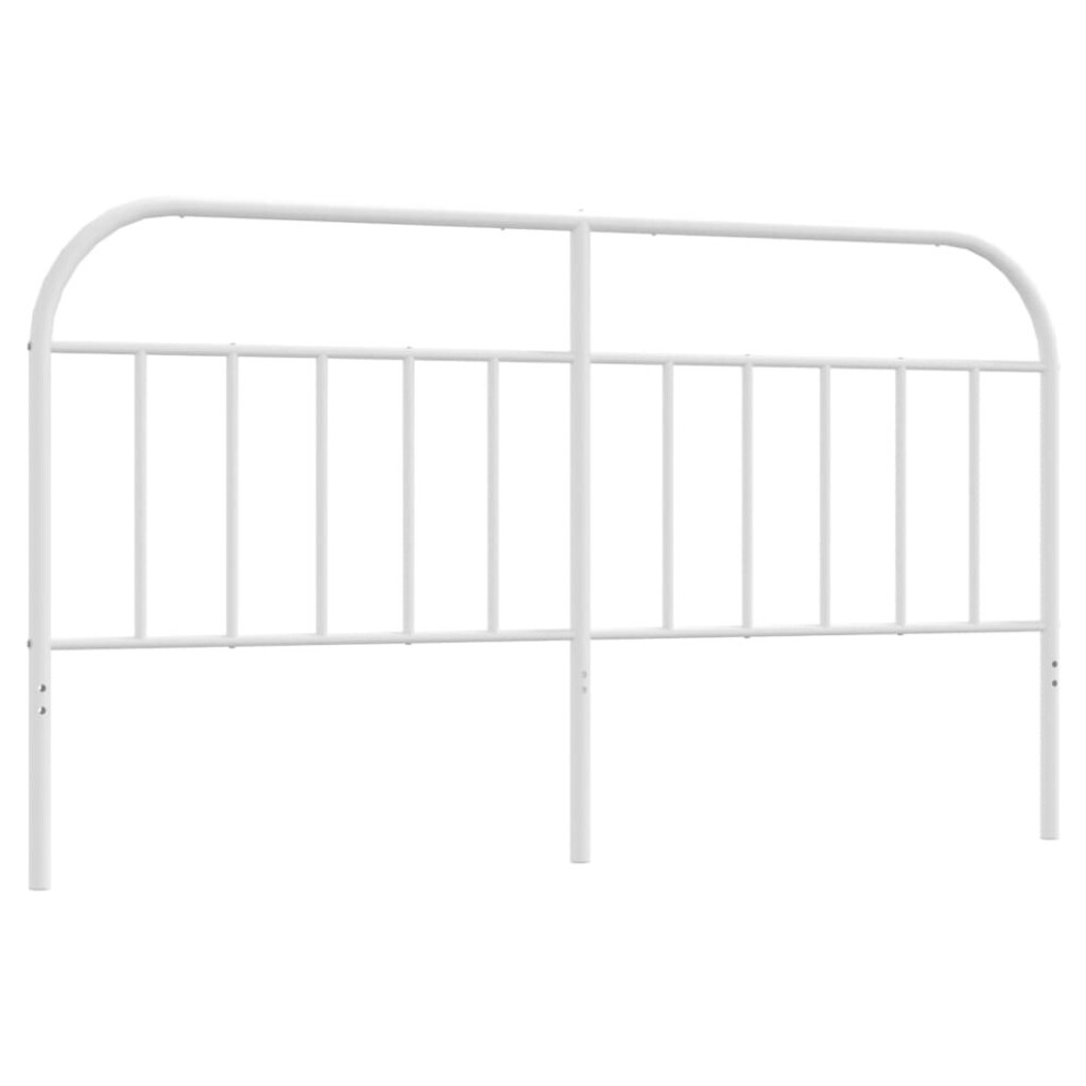 Vidaxl (White, 180 Cm) Metal Headboard Bedroom Accessory Bed Header Decorative Bed Headboard