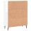 VidaXL (high gloss white) vidaXL Sideboard Storage Cabinet Side Cabinet Cupboard White Engineered Wood 8