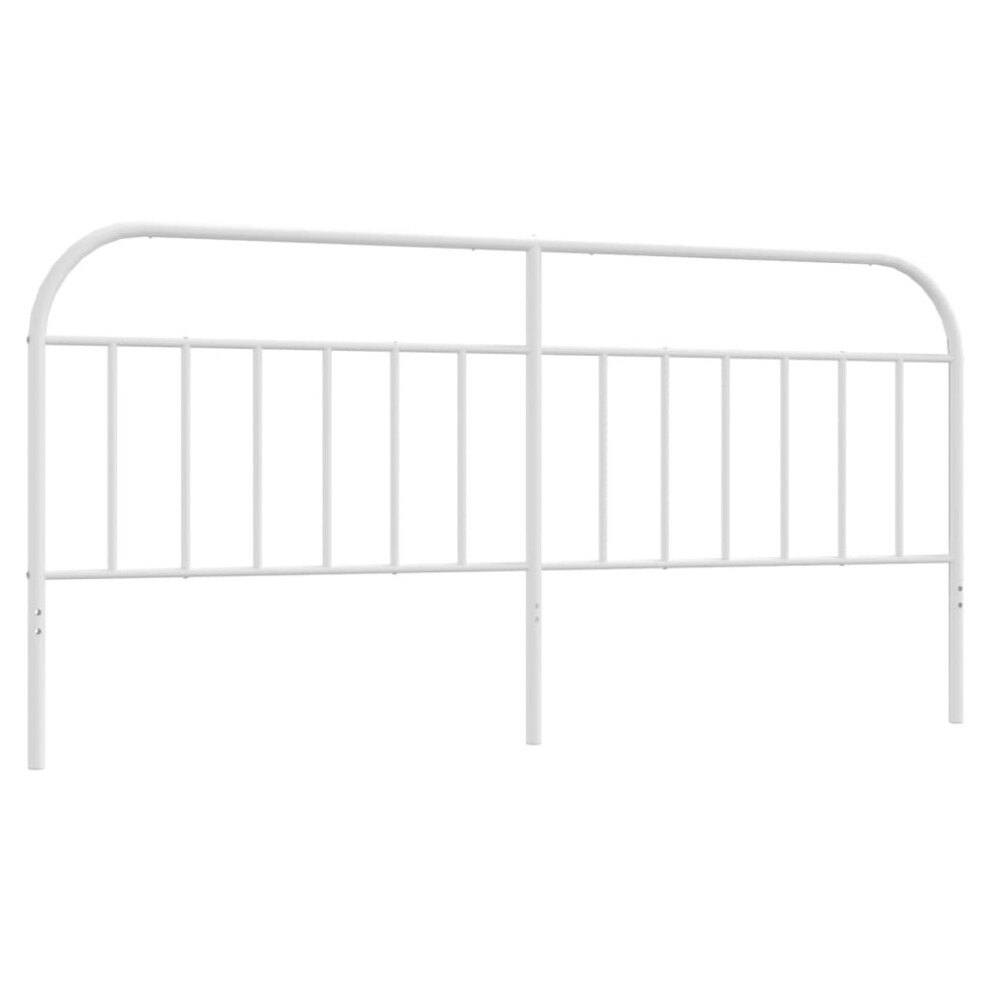 (white, 193 cm) vidaXL Metal Headboard Bedroom Accessory Bed Header Bed Headboard Black 160 cm