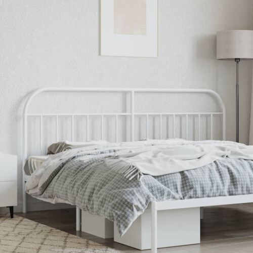 VidaXL (white, 193 cm) vidaXL Metal Headboard Bedroom Accessory Bed Header Decorative Bed Headboard 2