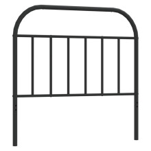 (black, 100 cm) vidaXL Metal Headboard Bedroom Accessory Bed Header Decorative Bed Headboard
