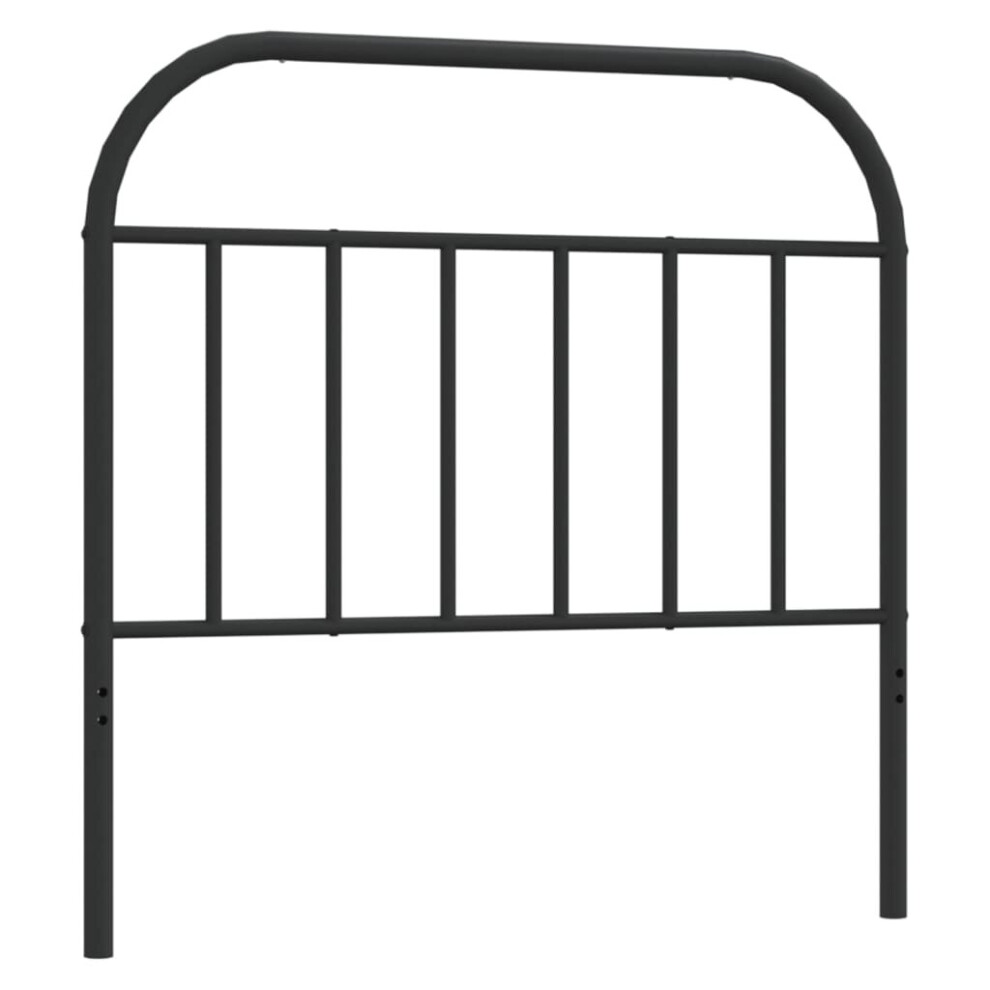 Vidaxl (Black, 100 Cm) Metal Headboard Bedroom Accessory Bed Header Decorative Bed Headboard