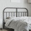 VidaXL (black, 150 cm) vidaXL Metal Headboard Bedroom Accessory Bed Header Decorative Bed Headboard 3