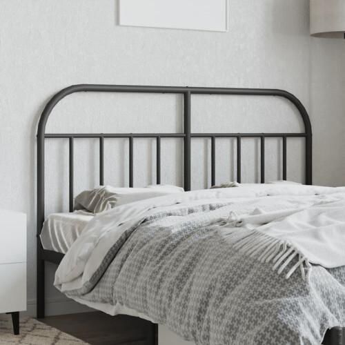 VidaXL (black, 150 cm) vidaXL Metal Headboard Bedroom Accessory Bed Header Decorative Bed Headboard 2