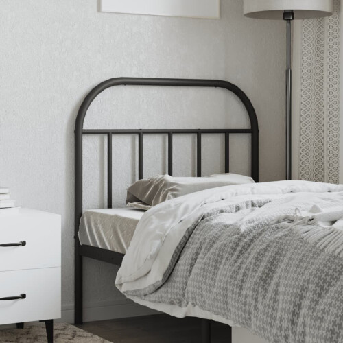 VidaXL (black, 80 cm) vidaXL Metal Headboard Bedroom Accessory Bed Header Decorative Bed Headboard 2