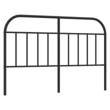 (black, 140 cm) vidaXL Metal Headboard Bedroom Accessory Bed Header Decorative Bed Headboard