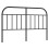 VidaXL (black, 140 cm) vidaXL Metal Headboard Bedroom Accessory Bed Header Decorative Bed Headboard 1