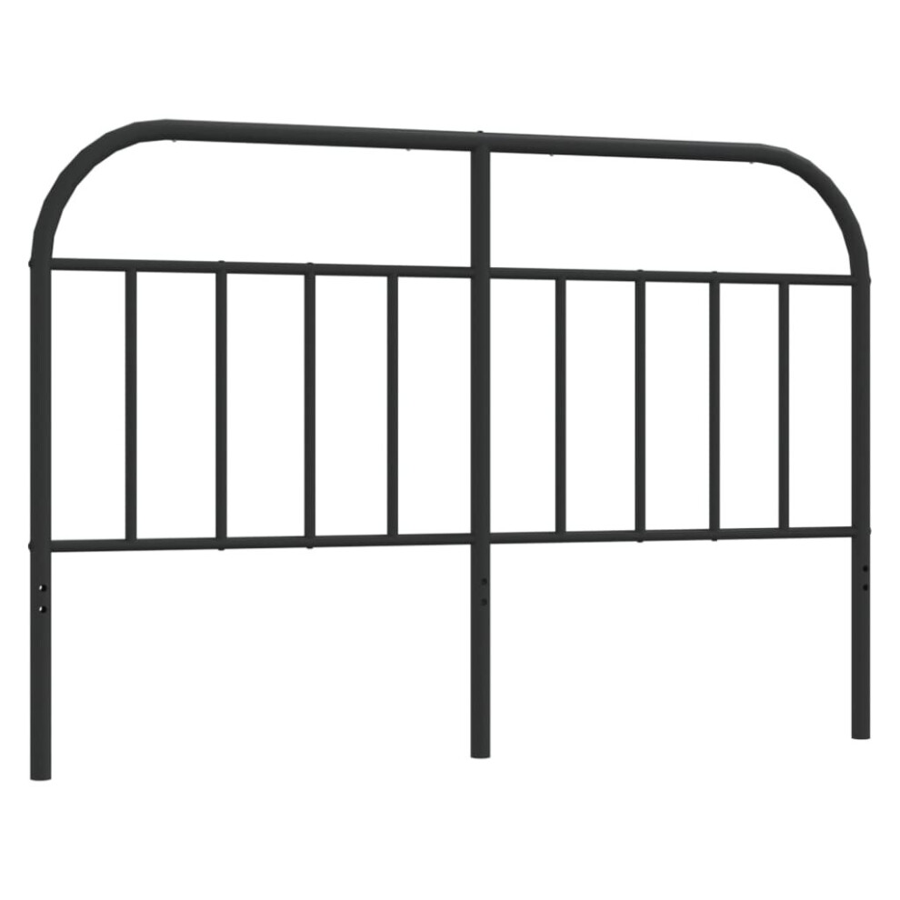 (black, 140 cm) vidaXL Metal Headboard Bedroom Accessory Bed Header Bed Headboard Black 160 cm