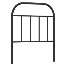 (black, 75 cm) vidaXL Metal Headboard Bedroom Accessory Bed Header Decorative Bed Headboard
