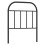 VidaXL (black, 75 cm) vidaXL Metal Headboard Bedroom Accessory Bed Header Decorative Bed Headboard 1
