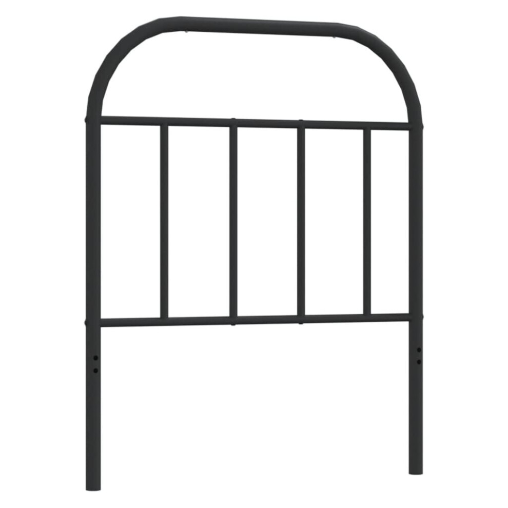 (black, 75 cm) vidaXL Metal Headboard Bedroom Accessory Bed Header Bed Headboard Black 160 cm