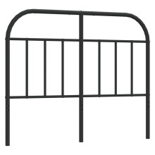 (black, 120 cm) vidaXL Metal Headboard Bedroom Accessory Bed Header Decorative Bed Headboard