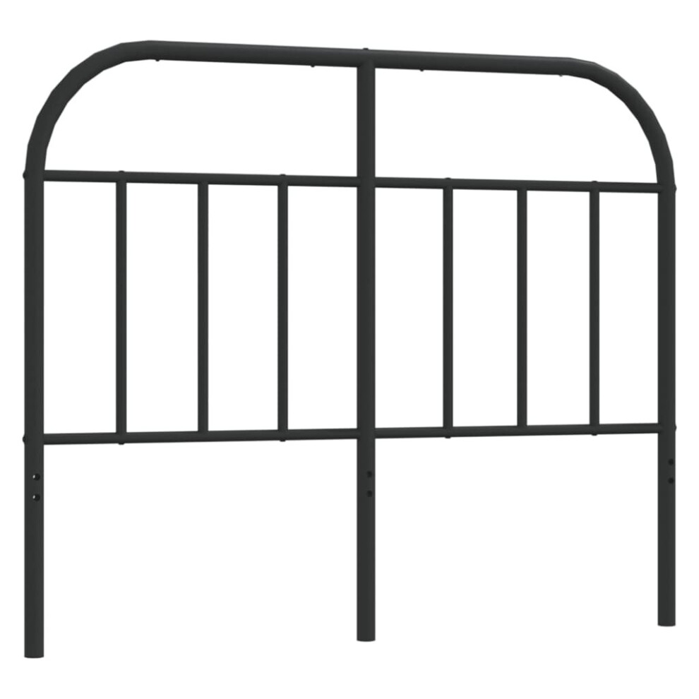 (black, 120 cm) vidaXL Metal Headboard Bedroom Accessory Bed Header Bed Headboard Black 160 cm