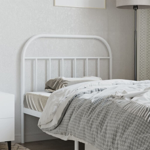 VidaXL (white, 100 cm) vidaXL Metal Headboard Bedroom Accessory Bed Header Decorative Bed Headboard 2