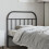 VidaXL (black, 100 cm) vidaXL Metal Headboard Bedroom Accessory Bed Header Decorative Bed Headboard 3
