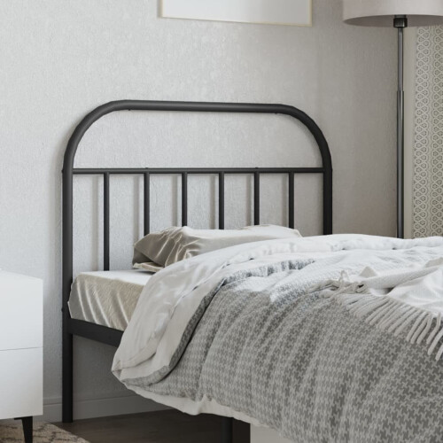 VidaXL (black, 100 cm) vidaXL Metal Headboard Bedroom Accessory Bed Header Decorative Bed Headboard 2
